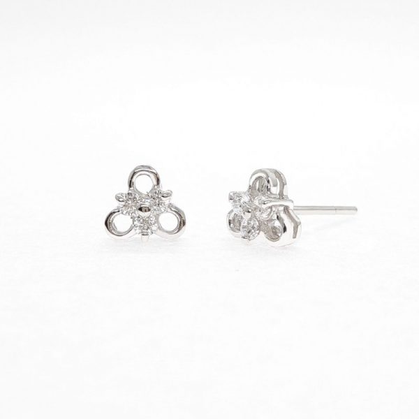 Earrings cz ring ต่างหูเพชรสวิส เพชรcz ต่างหู โรงงานผลิตเครื่องประดับ เพชรสังเคราะห์ EE159